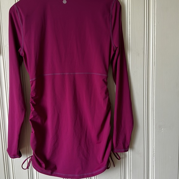 Athleta Long Sleeve 1/4 Zip in Wine Size M - Picture 6 of 9